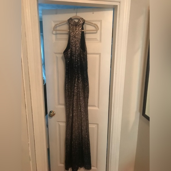 Size 6 - gold and navy sequence .. worn once - Picture 3 of 9